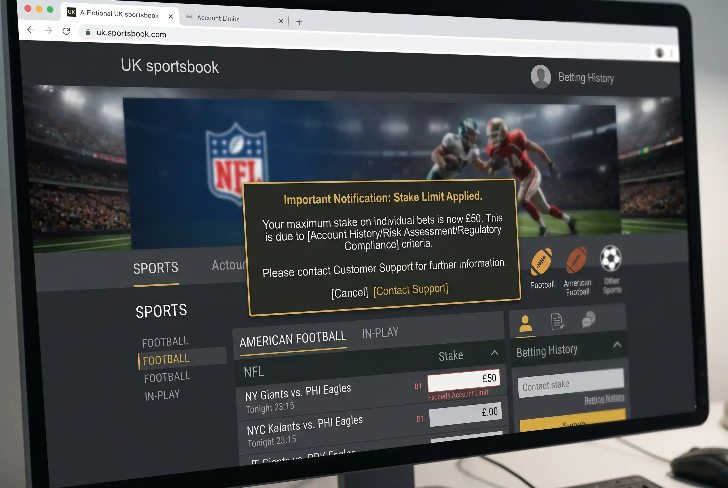 NFL Betting Account Restrictions UK: Why It Happens & What to Do | GRIDLOCK