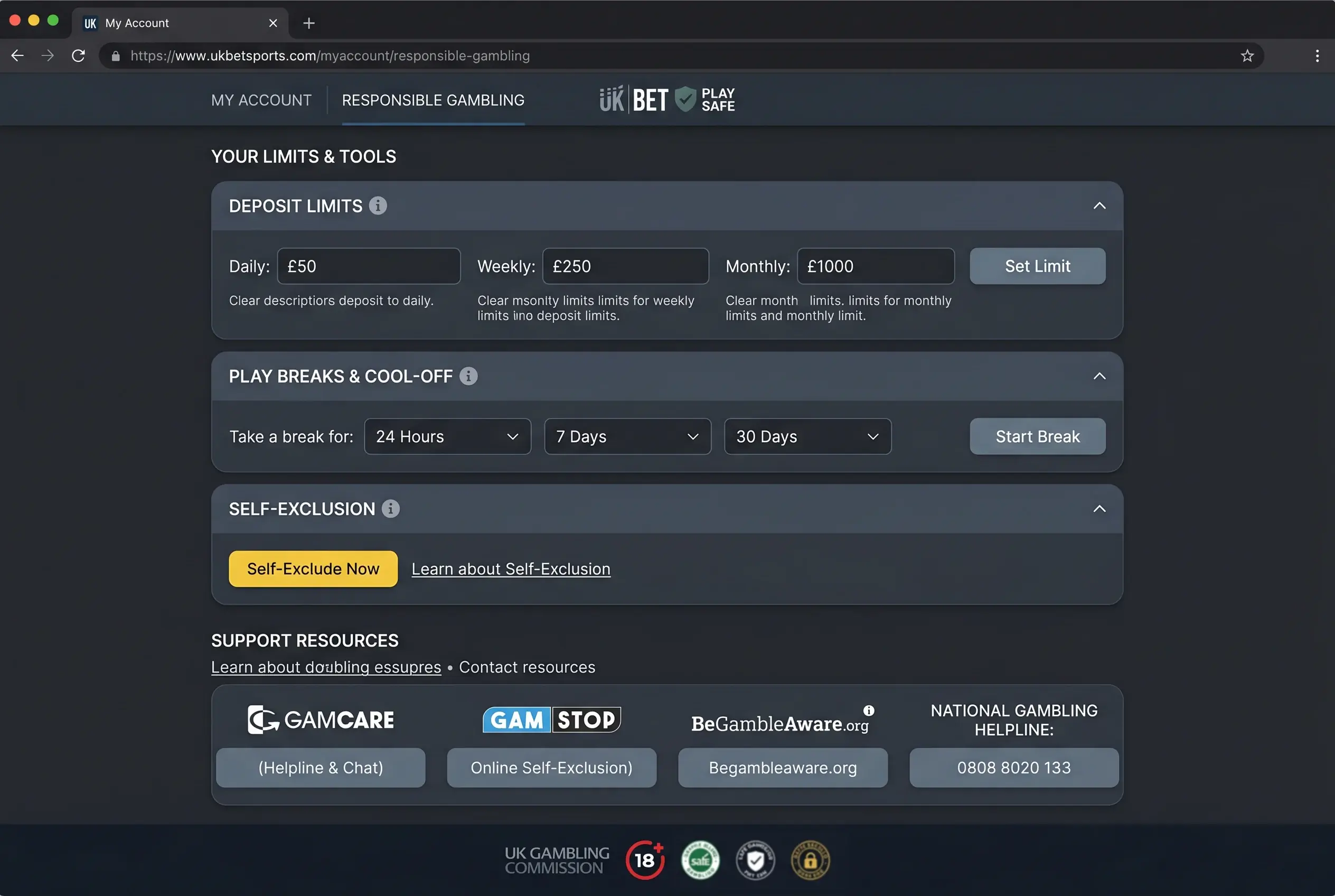 Responsible Gambling for NFL Bettors UK: Tools & Support | GRIDLOCK